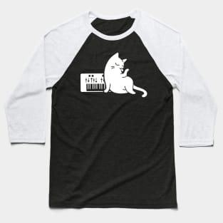 Synthesizer Cat Baseball T-Shirt